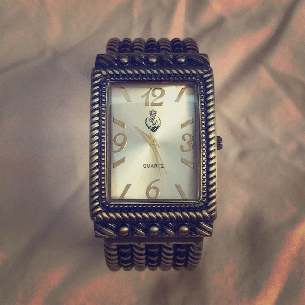 Gold Antiqued Watch
